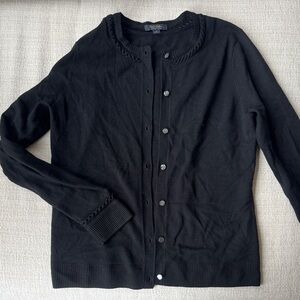 Brooks Brothers Classic Black Women's Wool Sweater